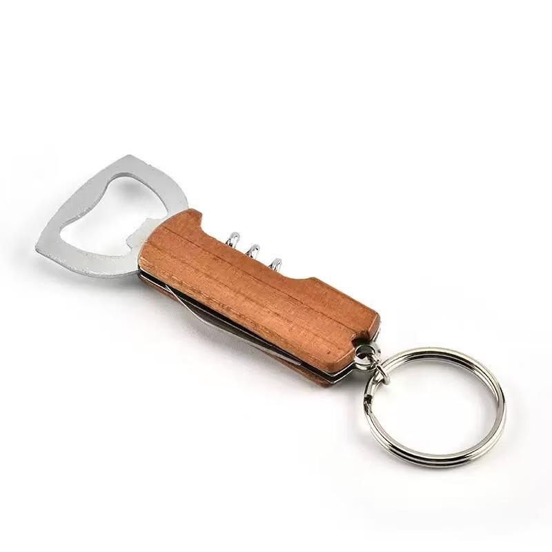 Wutuo Rosewood Handle Stainless Steel Bottle Opener