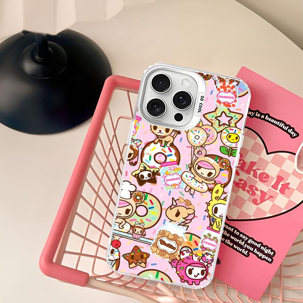 Japan Tokidoki Anime Phone Case For IPhone 16 15 14 13 12 11 Pro Max X XR XSMAX 8 7 Plus Matte Shockproof Back Cover