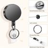 Metal Card Key Ring Clip Retractable Pull Key Ring Chain Reel Extendable Belt Reel ID Lanyard Name Tag Card Badge Holder NEW