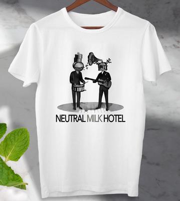 Musik Neutrales Milk Hotel T-Shirt Herren Damen T-Shirts Oberteil Rock Unisex Herren Damen Oberteil