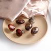Durable Furniture Hardware Zinc Zinc Alloy Base Cabinet Pulls Agate Stone Wardrobe Handle  Storage Drawer