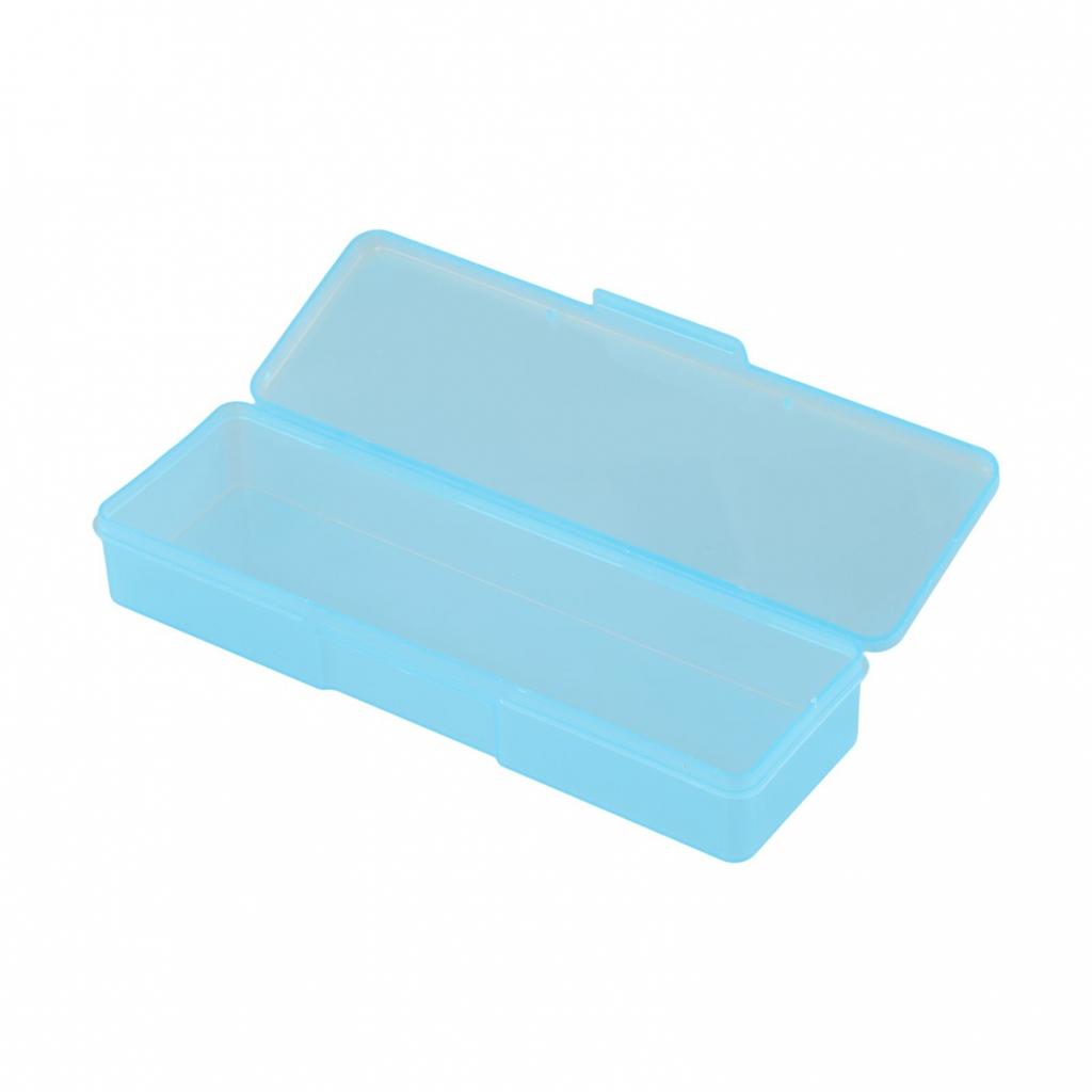 18.8*7*3cm Nails Storage Box Green Pink Plastic Case White