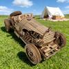 DO-IT-YOURSELF Wooden 3D Puzzle Antique Sports Car Miniature Kit Imaginative Birthday or Holiday Present Learning Toy Exquisitely Designed