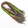 Handmade Leather Adjustable Braided Rope Necklaces & Pendant Charms Findings Lobster Clasp String Cord 20pcs 