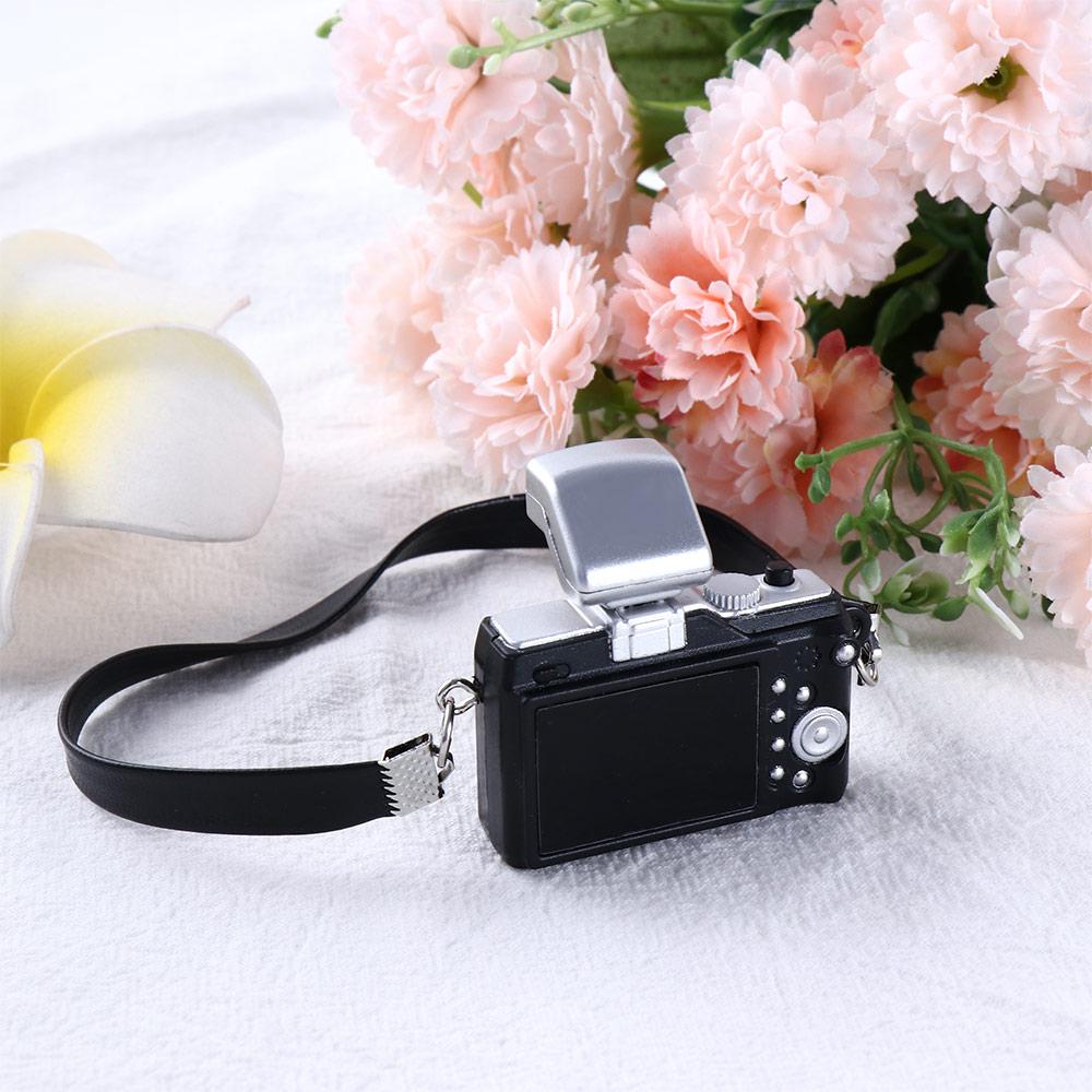 Toy 1/6 Doll Dollhouse Miniature Camera Doll SLR Camera Mini Doll Camera Miniature Digital Camera