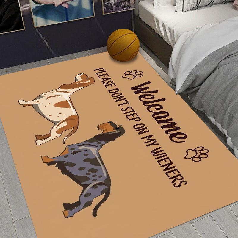 

Cute Cartoon Dog Bathroom Carpet Kitchen Mat Living Room Rugs Bedroom Mat Indoor Entrance Mat Entry Door Carpet Decorative 40X60cm