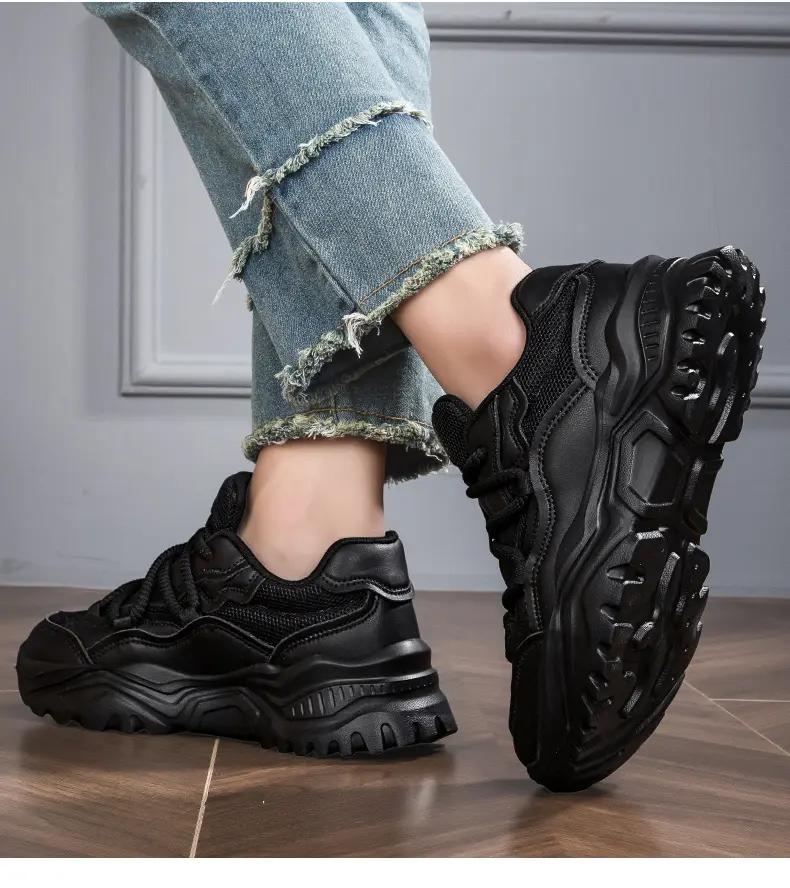 Volnočasové tlusté bílé boty pro dámské boty tenisky