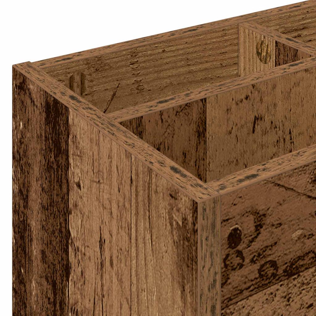 Umbrella Stand Reclaimed Wood Look 65 x 24 x 50 cm Wood Based Material