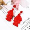 Green Tassel Earrings For Women Colorful Tassle 3 Tier Bohemian Earrings Dangle Drop Earrings For Women Gifts