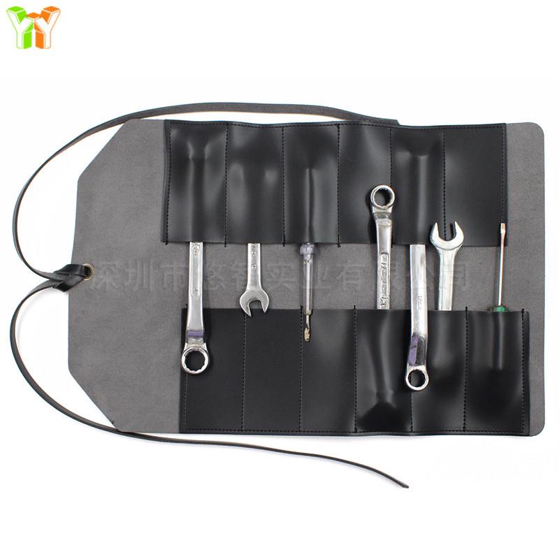 Leather Tool Roll Bag for Automotive Repair Tools