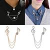 Zinc Alloy Music Notes Brooch Unisex Enamel Pin Brooches Fashion Scarf Pins Clip  Men Women