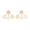 Massives Muster Design Messing Ohrringe Damenohrringe Gold 160178