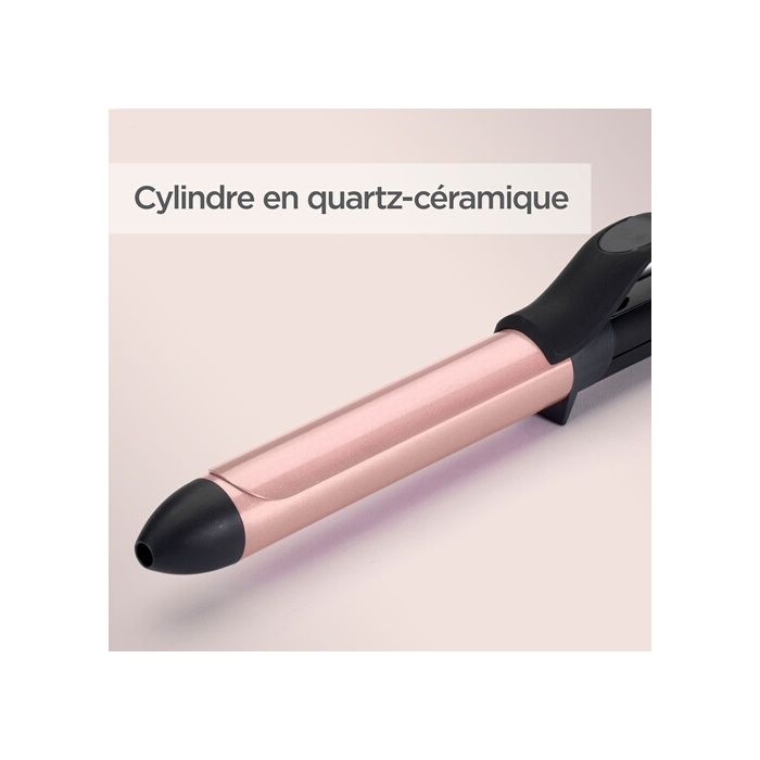 Fer À Boucler BaByliss C451E - 25 Mm, 6 Températures Jusqu'à 210°C, Revêtement Quartz-céramique, Arrêt Auto