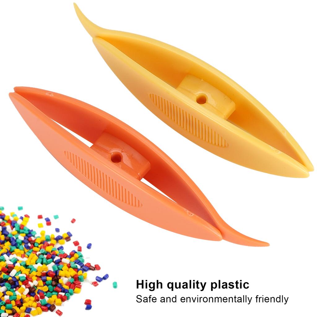 2pcs Tatting  s Plastic Tatting  s Craft Tool for   Hand Sewing Knitting(Orange Yellow )