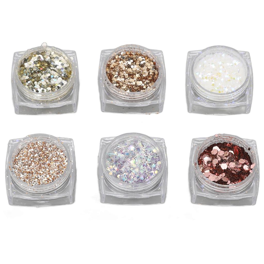 Nail Shell Stone Powder Sequins DIY Decoration Mixed Colors Ultra Thin Manicure Shell Stone