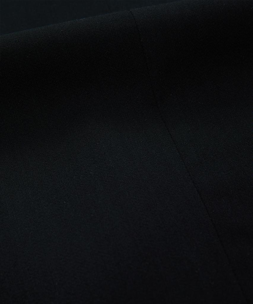 BELLIEF Wool Adjust Double Pleat Relaxed Trouser (Black)