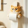 Purpose Paper Towel Holder Holder, with Top Phone Cartoon Install Design, Waterproof Moisture-Proof Wall Mounted Bathroom Accessory Roll Stand