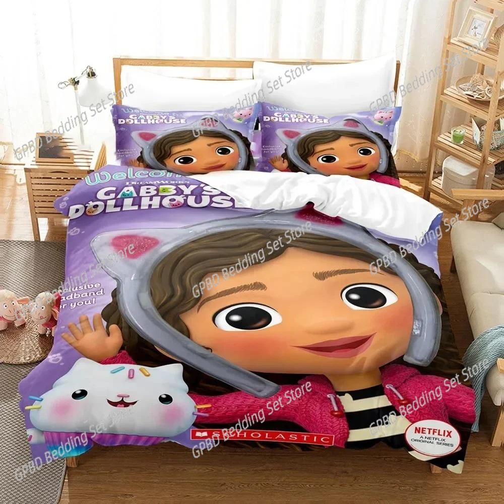 

Gaby Dolhouse Beding Set For Bedrom Soft Modern Bedspreads Comefortable Children Kids Soft Duvet Cover Comfortable Quilt Cover And Pilowcase 135*200cm Eu-Single
