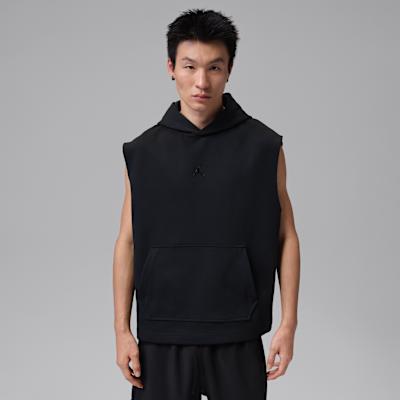 Jordan Tank Tops Men s Black Hooded Moderate Hooded 3XL