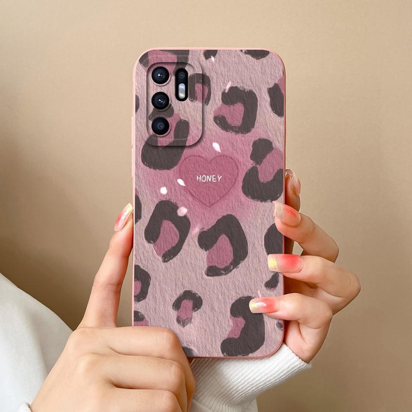 For Oppo Reno6 7 8 10 Pro Lite 6z 7z 8z Phone Cover Fashion Oil Painting Black Cat Patterns Soft Casing Screen Protector Anti Slip Shell For Oppo Case