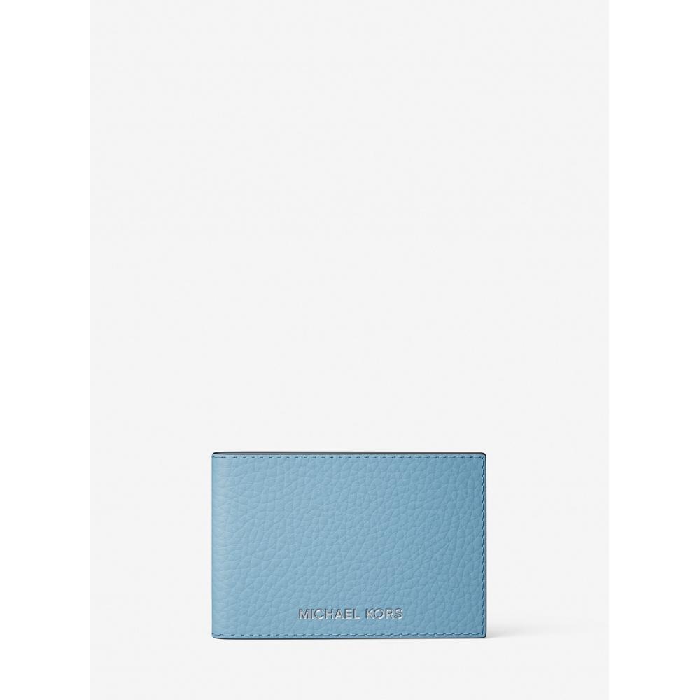 

Michael Kors Cooper Pebble Leather Wallet 36t5lcoe6l1540 Light Sky F