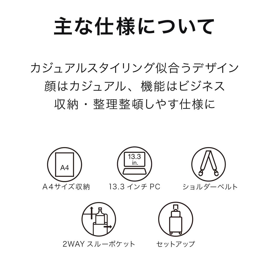 Torba biznesowa Ace Gene Duramuve, Torba tote na dokumenty A4, Torba na ramię, 2-kierunkowa, Mieści laptopy 13,3 cala, 16L, 68138