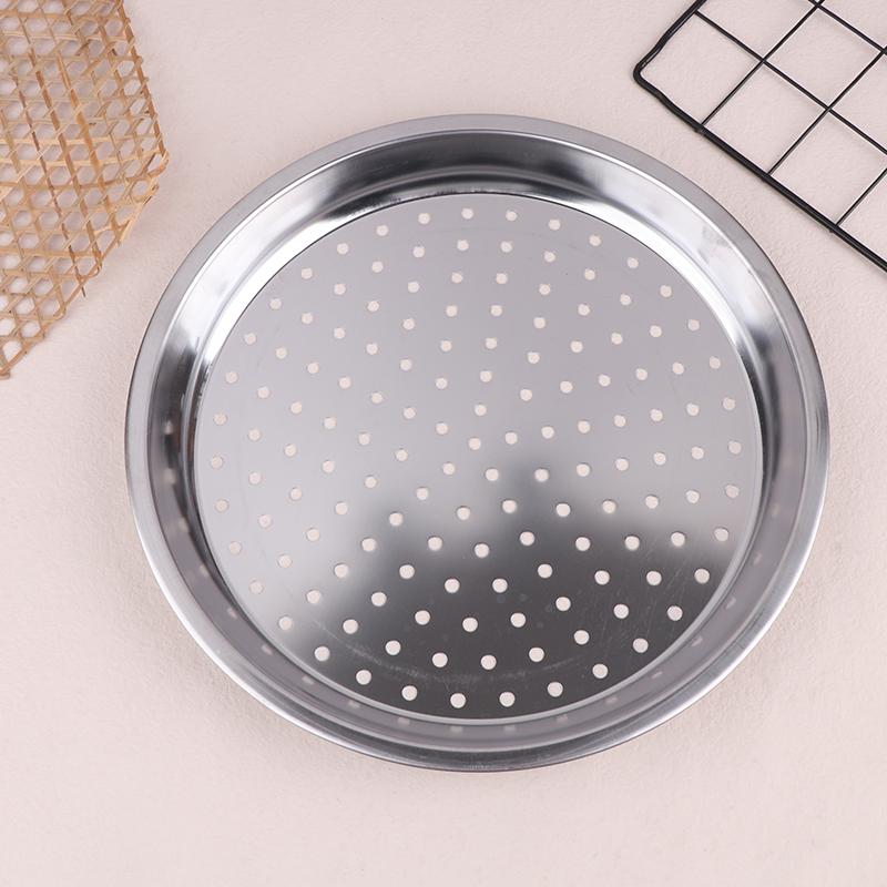 28/30/32/34Cm Stainless Steel Round Steamer Durable Dumplings Fish Steaming Tray Thickened Steamer Kitchen Cooking Gadgets