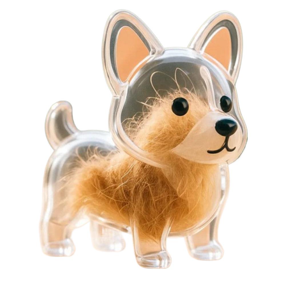 Lovely Hair Storage Creative Keychain Transparent Dogs Hair Storage Memorial Keychain Hanging Gift Desktop Ornaments