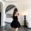 French Daughter Wind Sleeveless Vest Dress Women's Summer Red Waist Socialite Birthday Dress Princess Skirt