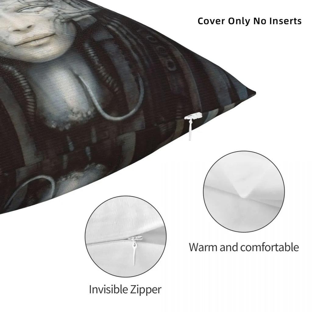 H.R Giger - Li 1 - Art Throw Pillow home decor items christmas decorations 2024