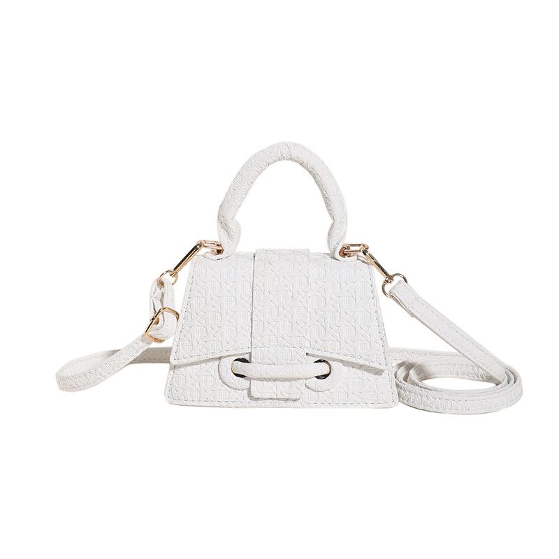 Handbag Single-shoulder Crossbody Small Square Solid Retro Fashionable All-matching Simple Daily Life Design Popular