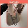 High-end Small Batch Crystal Chain Underarm Tote Bag 2024 New Spring Single Shoulder Crossbody Bag
