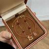 18k real gold electroplated zir*****il drop pony bracelet new Chinese natal year bracelet light luxury jewelry women