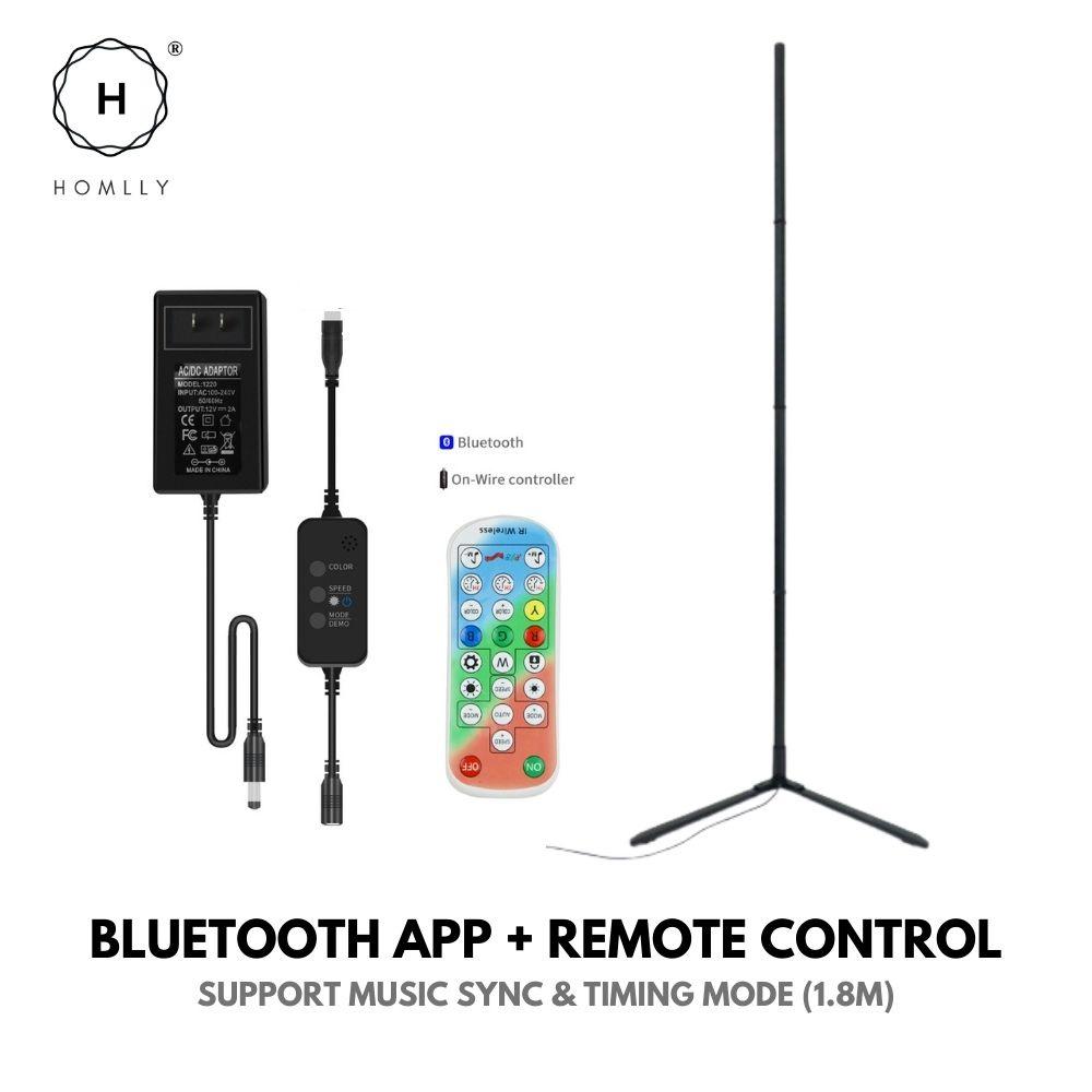 Homlly 300+ Color Changing Mood Lighting Corner Lamp with Bluetooth App and Remote Control
