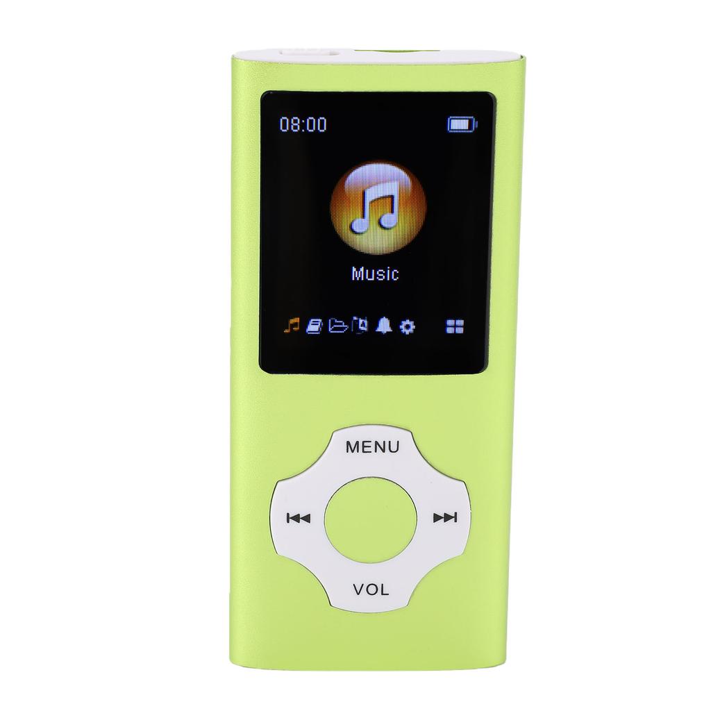 MP3 Player 1.8in LCD Screen Bluetooth 5.3 HiFi Lossless Music Player with FM E Book Reader Voice Record Headphones for