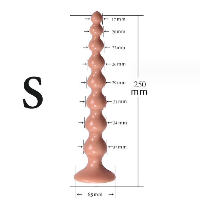 C621 Extra Long Silicone Anal Beads Massager for Men and Women
