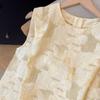 Three-dimensional jacquard sweet sleeveless vest for women 2025 summer new high-end fashion vest vest