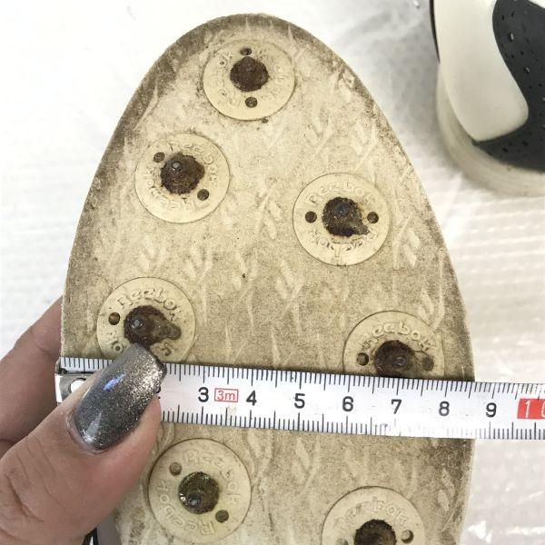 Reebok Çelik Çivili Golf Ayakkabıları Beyaz Lacivert 23cm US6 Nadir Vintage(KULLANILMIŞ)