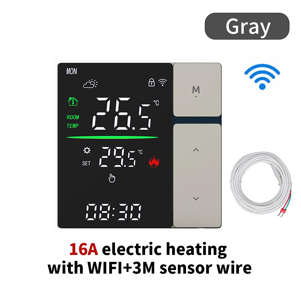 WiFi Home Smart Backlight Battery Wired Thermostat Water Floor Heating Controller Child Lock for Home Intelligent Accessories