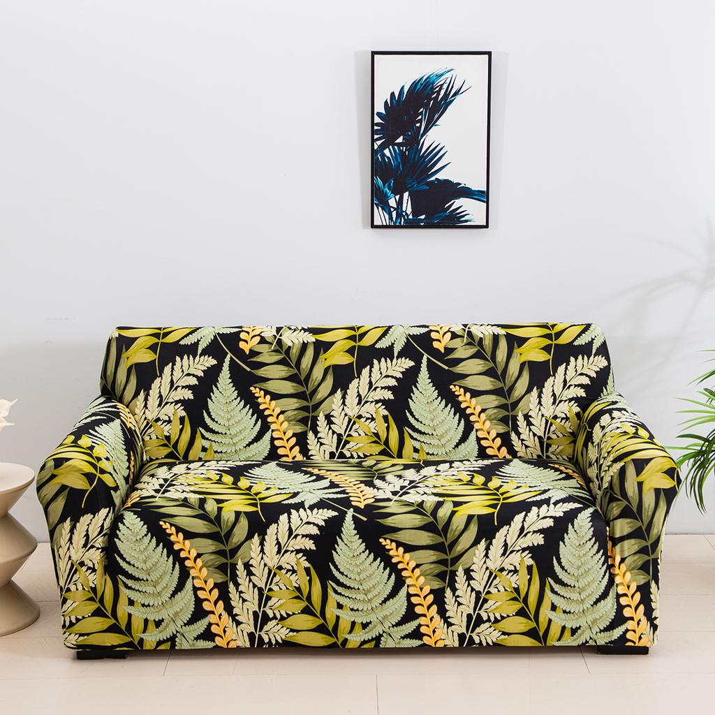 1pc Elastic Sofa Slipcover Printed Non-slip Sofa Covers Universal Furniture Protector for Bedroom Office Living Room Home Decor
