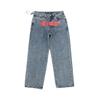 Jeans American Street Trendy Print Washing Water Vintage Distressed Casual Coed Hip Hop High Street