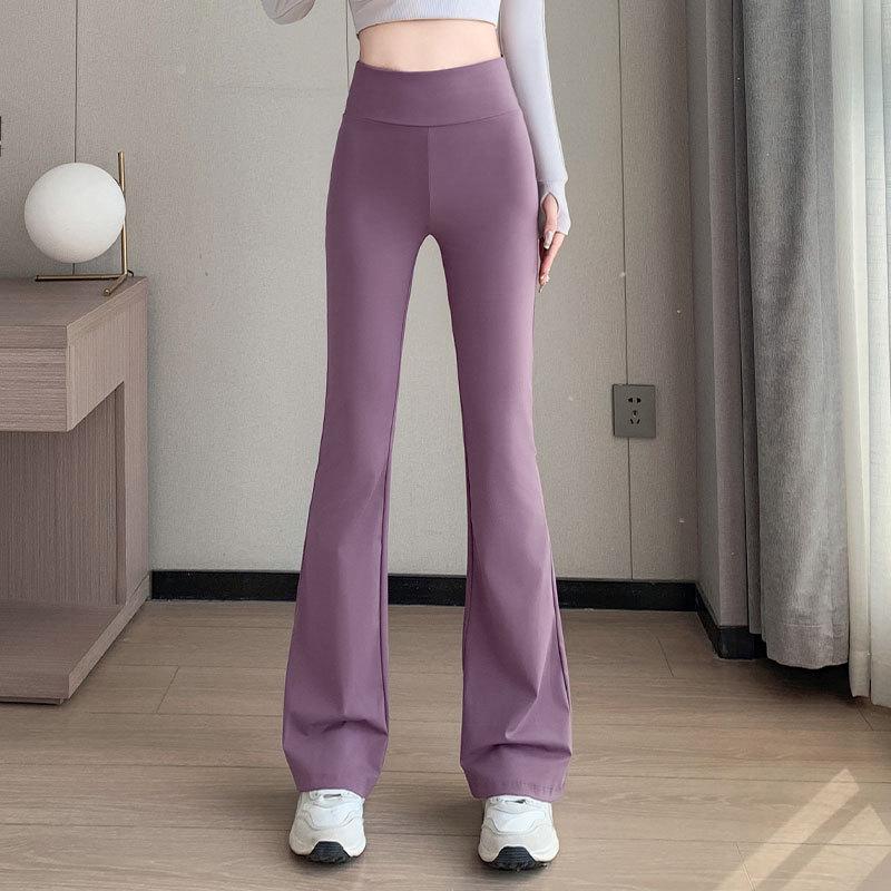 Women's High-End 2024 Yoga Suit Set: Quick-Dry Fitness & Running Micro Flare Pants