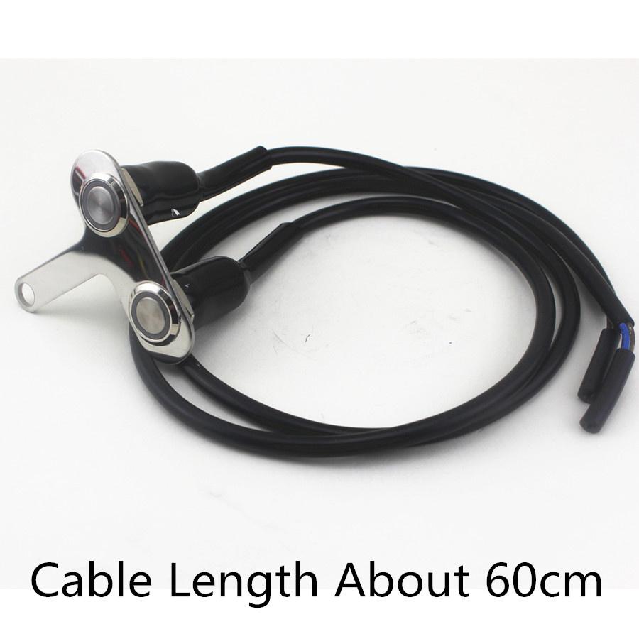 Universal Motorcycle Handlebar Mount Horn Engine Start Kill Switch CNC Aluminum