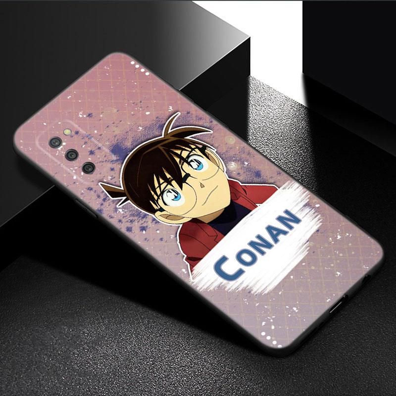 Anime Detective Conan Phone Case For Samsung Galaxy A01 A03 Core A04 E A02 A05 A10 A20 A21 A30 A50 S A6 A8 + A7 2018 Black Cover