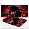 Gaming Großes Premium Dunkelrot Anime Mädchen Mauspads Überwendlichkante Schreibtischunterlage XXL Rutschfester Gummi Tastatur Tischmatten Für Gamer PC