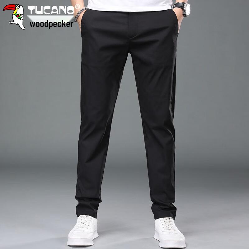 Tucano Men's Ice Silk Business Casual Straight Trousers