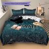 Custom Name Cartoon Harryl Bedding 3 Piece Set HD Print Duvet Cover Pillowcases for Teens Adult Bedroom Decoration