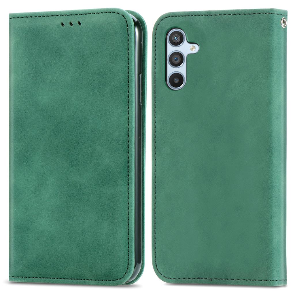 For Samsung Galaxy A36 5G Case Skin Touch Feeling Leather Card Holder Phone Cover Magnetic Absorption