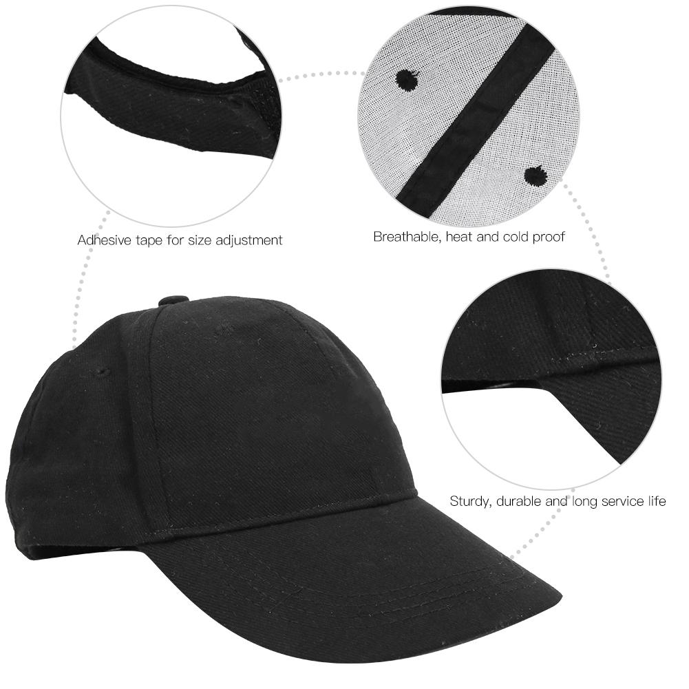 Black Cotton Unisex Spring Autumn Sports Cycling Baseball Hat Outdoor Sunscreen