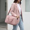 Solid Color Portable Lunch Bag Oxford Cloth Waterproof Aluminum Foil Lunch Bag Large Capacity with Handle Food Shoulder Bags